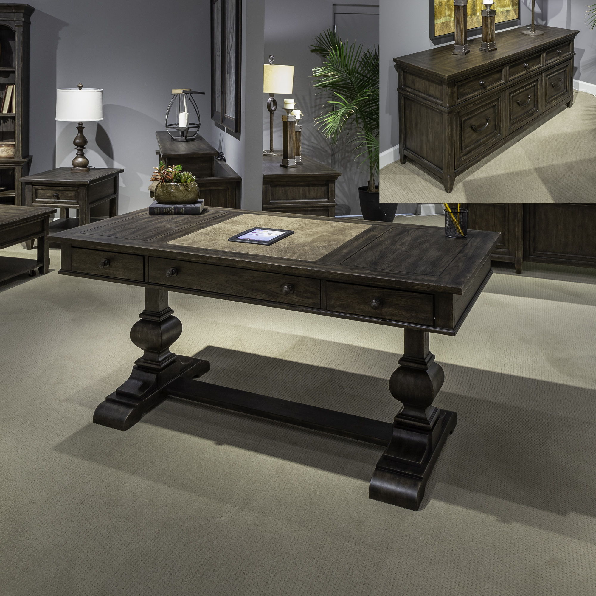 Paradise Valley 2 Piece Home Office Desk Set