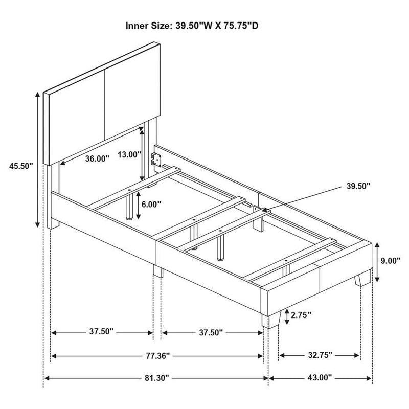 Dorian Upholstered Panel Bed