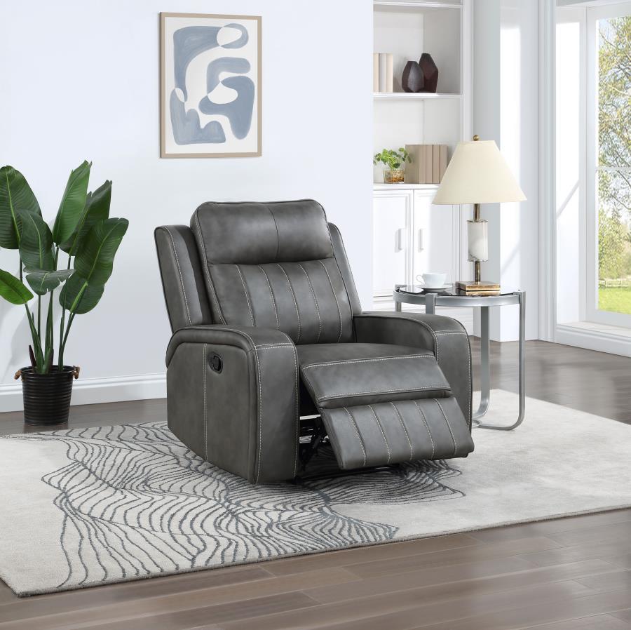 Raelynn Upholstered Track Arm Recliner