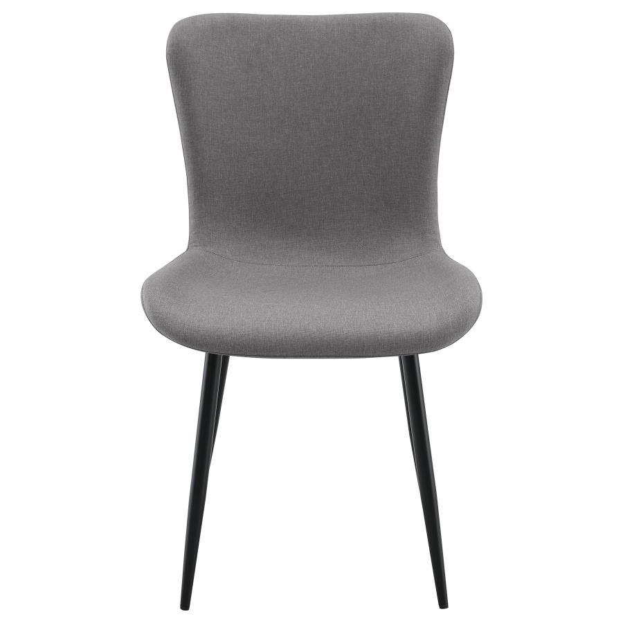 Upholstered Dining Side Chairs with Linen-Like Fabric