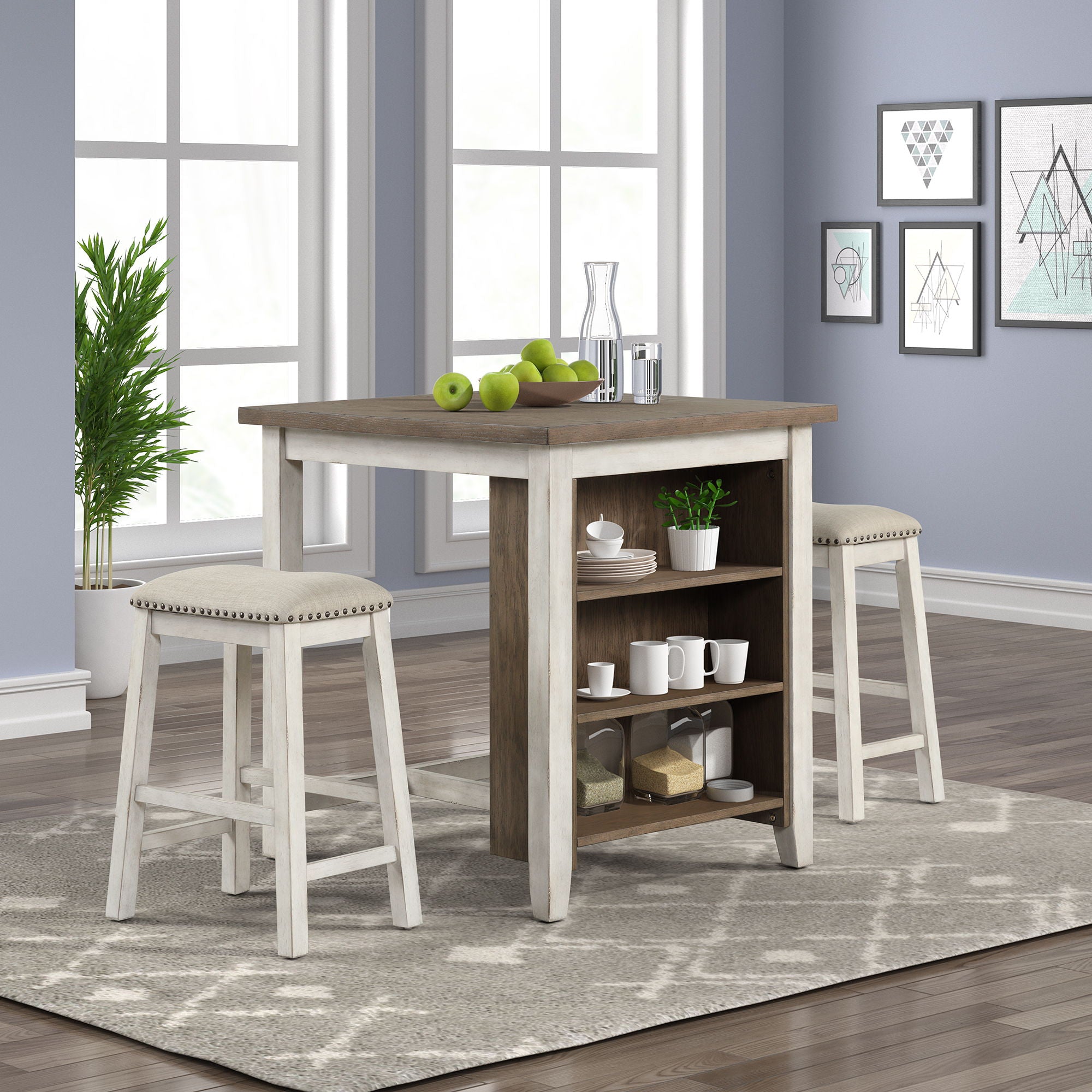 Brook Creek 3 & 5 Piece Counter Height Dining Set