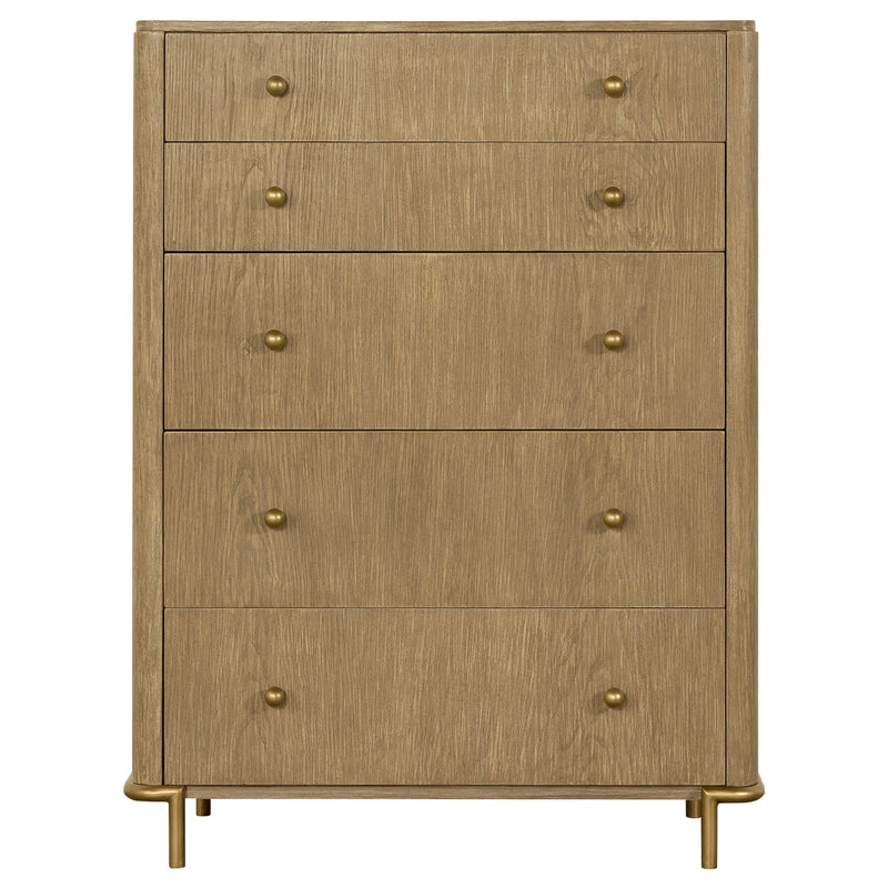 Arini 5 Pc Bedroom Set (Queen Bed, Nightstand, Dresser, Mirror and Chest)