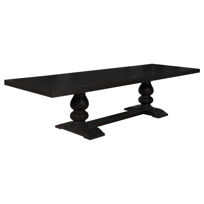 Onslow Rectangular Dark Brown Wood Dining Table