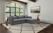 Hobson Modern Neutral Performance Fabric 4-Piece Modular Sectional Sofa