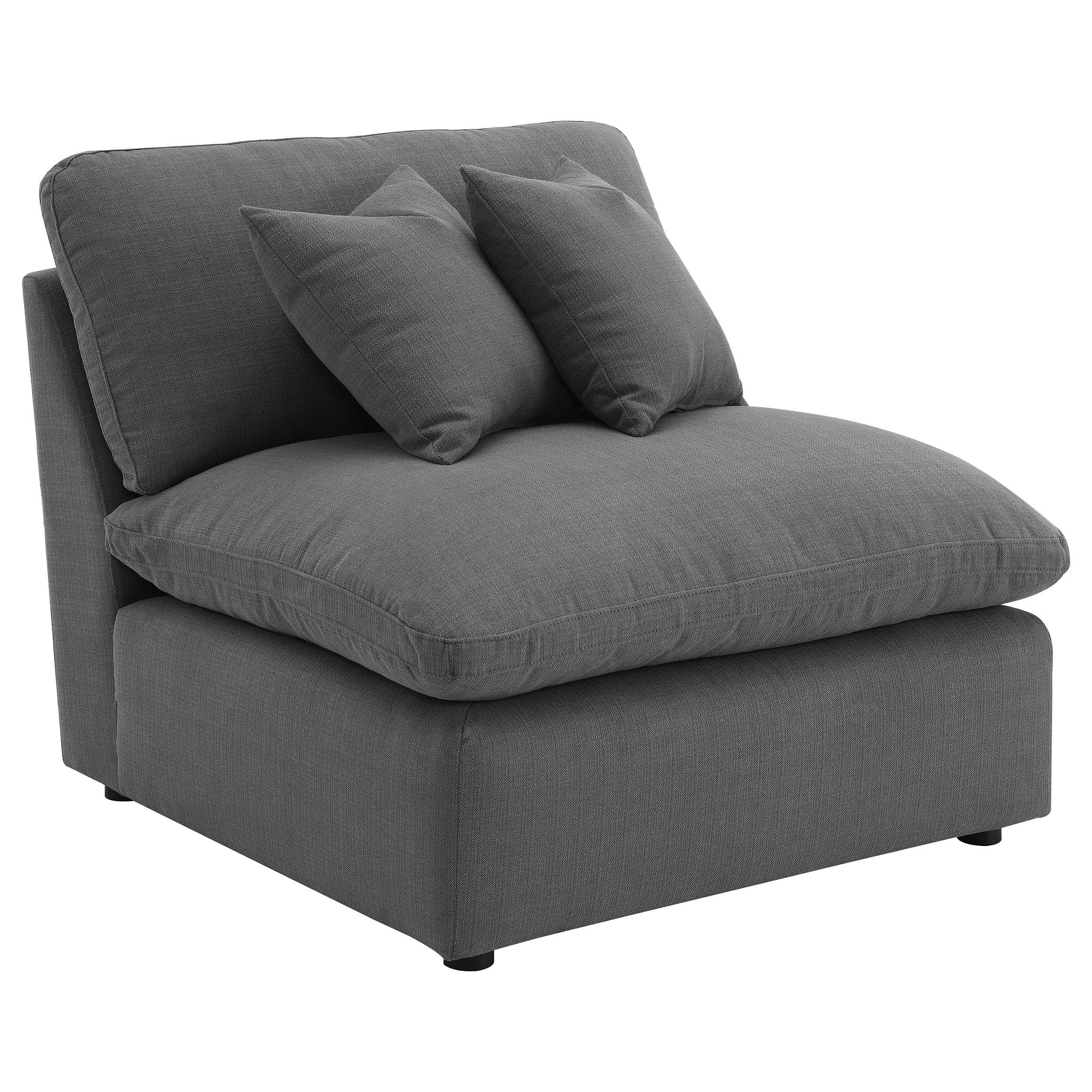 Hobson Modern Neutral Performance Fabric 4-Piece Modular Sectional Sofa