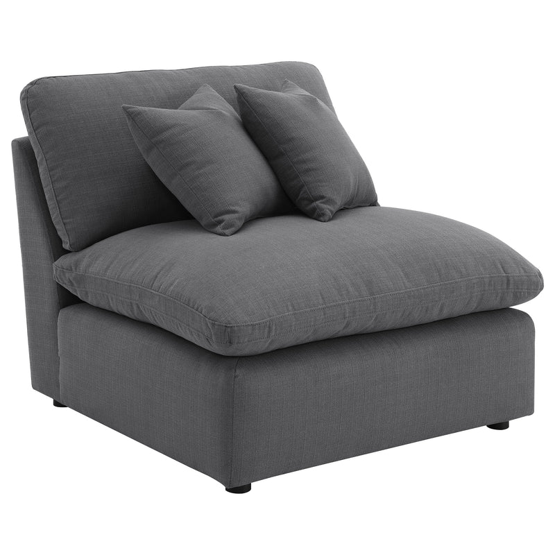 Hobson Modern Neutral Performance Fabric 4-Piece Modular Sectional Sofa