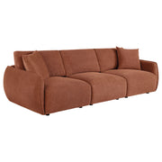 Elysia Contemporary Modular Fabric Lounge Sofa Coral
