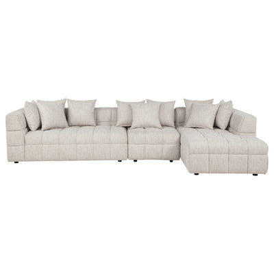 Amara Contemporary Modular Fabric Sectional Sofa