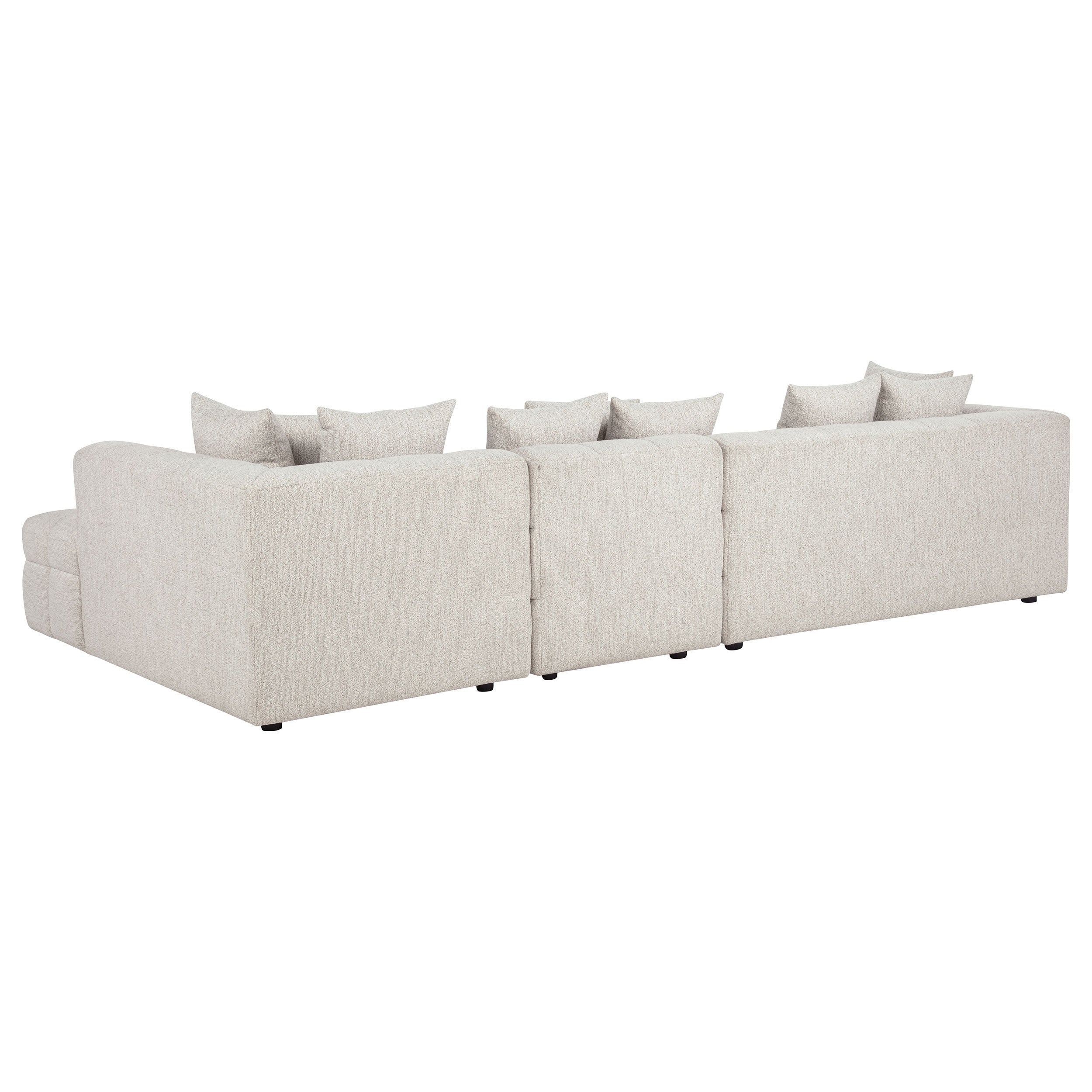 Amara Contemporary Modular Fabric Sectional Sofa