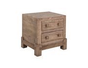 Atenas Nightstand in Desert Brown with 2 Drawers