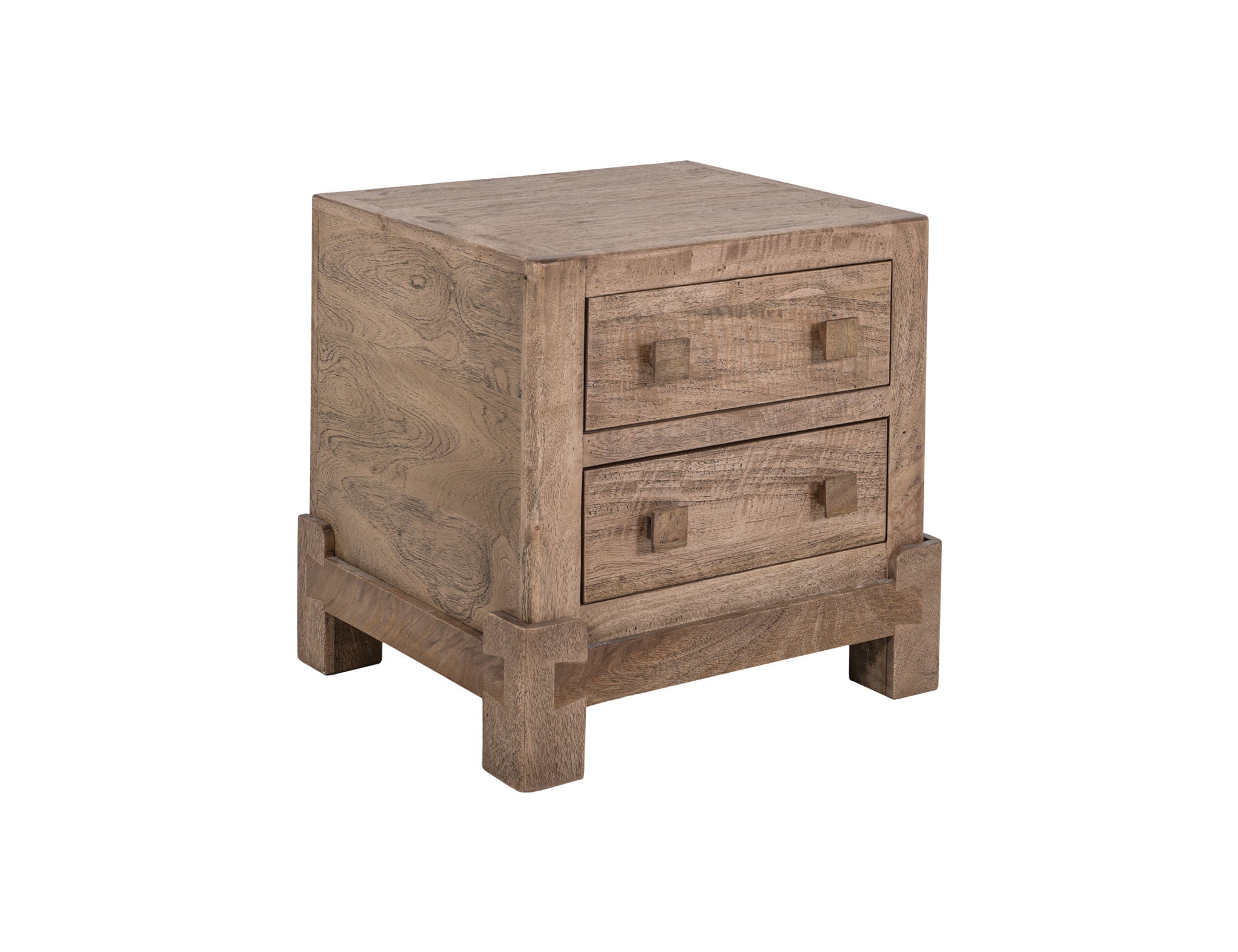 Atenas Nightstand in Desert Brown with 2 Drawers