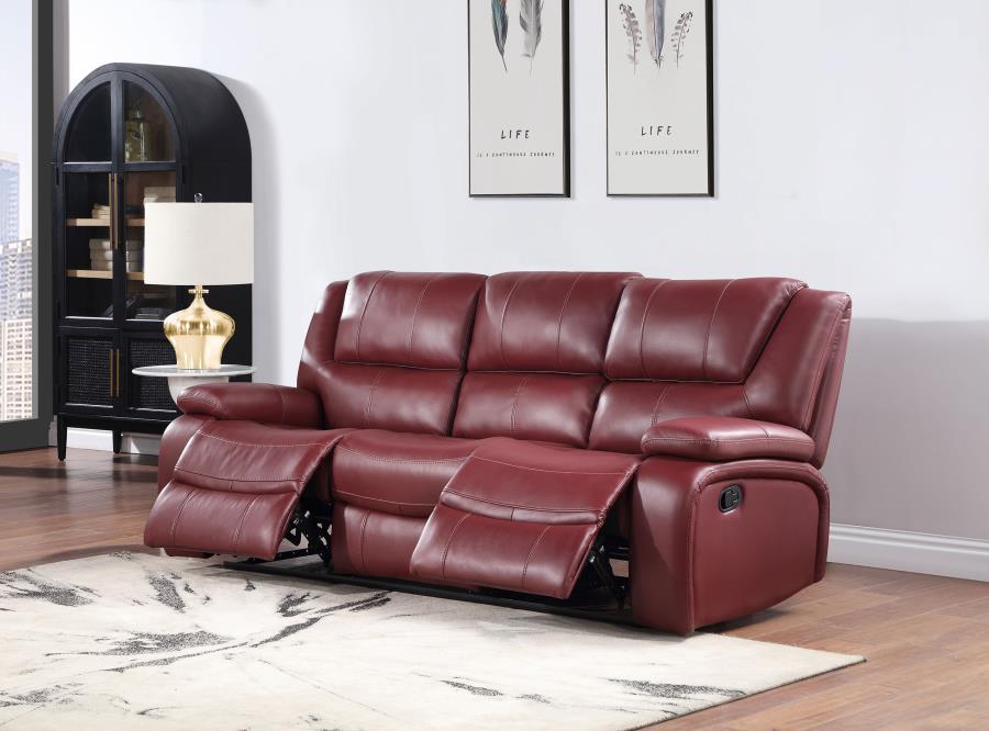 Camila Upholstered Motion Reclining Sofa