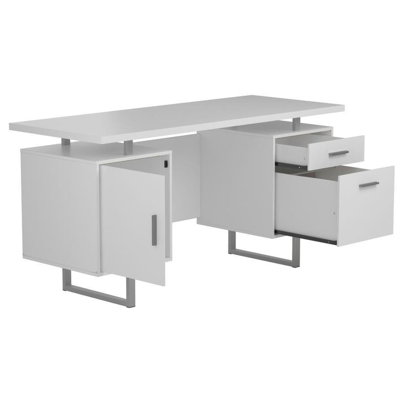 Lawtey 2-Drawer Computer Desk