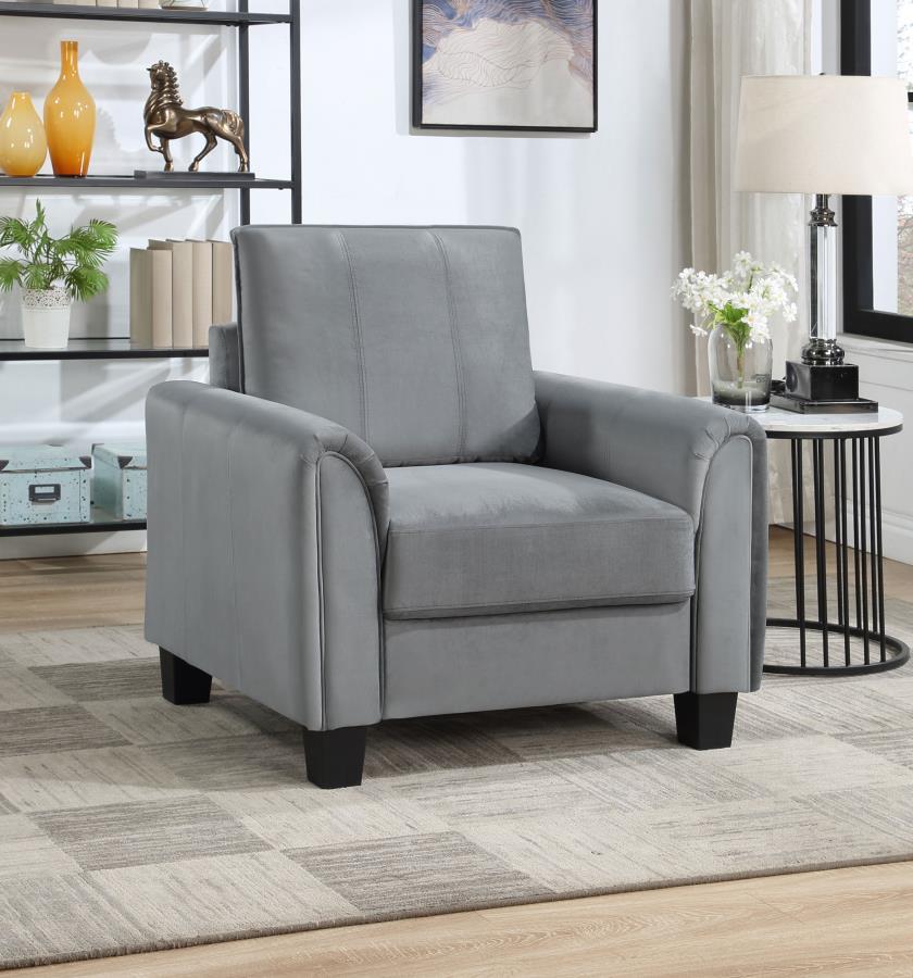 Davis - Upholstered Rolled Arm Accent Chair