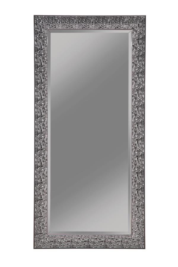 Pamela Rectangular Frameless Wall Mirror with Silver