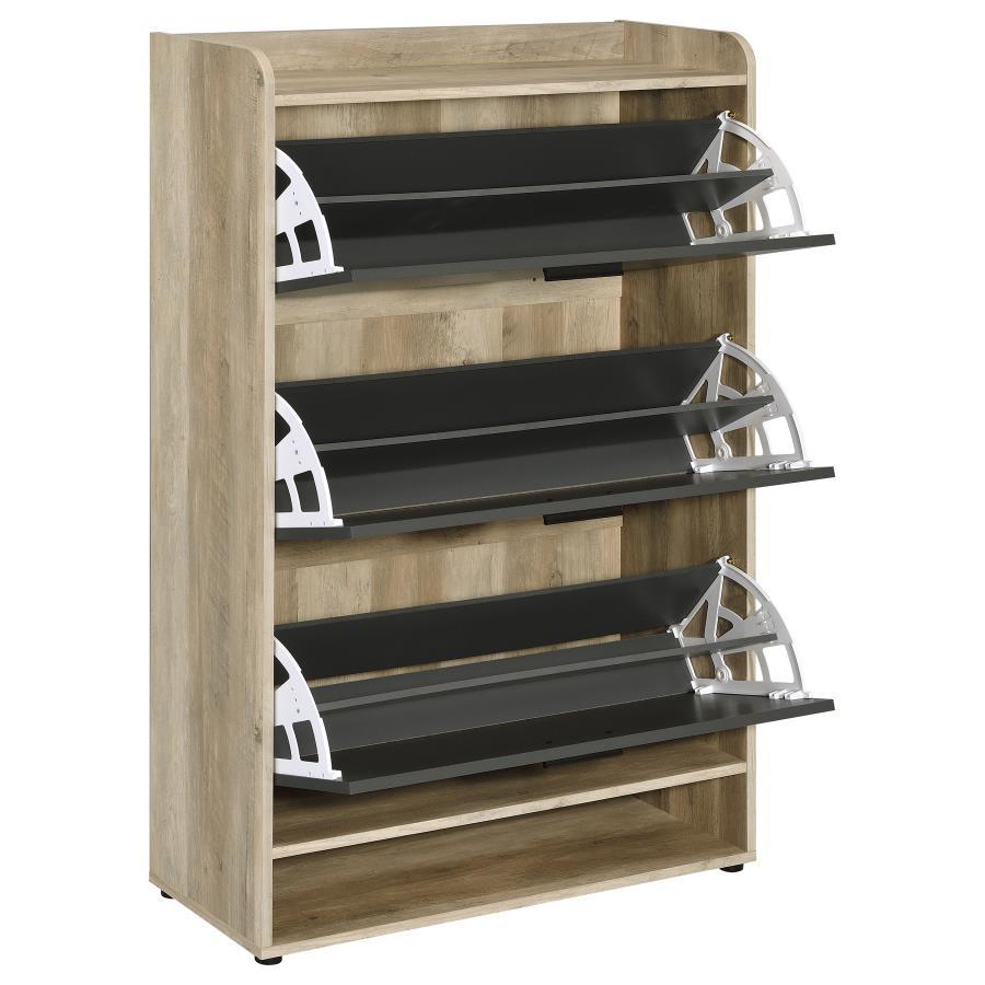 Denia 3-Tier Engineered Wood Shoe Cabinet
