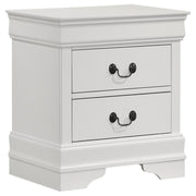 Louis Philippe - 2-Drawer Nightstand Bedside Table