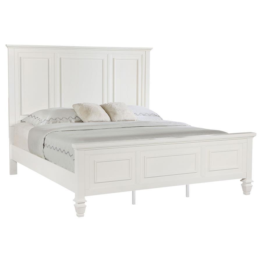 Sandy Beach 63" Panel Bed with High Headboard