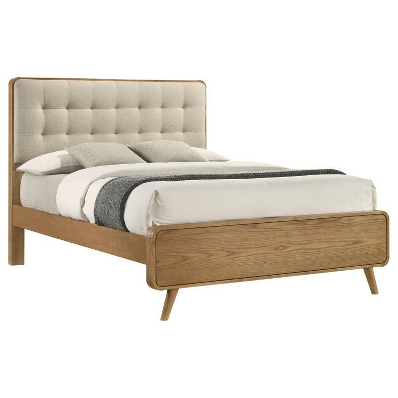 Robyn Mid-Century Wood Panel Bed