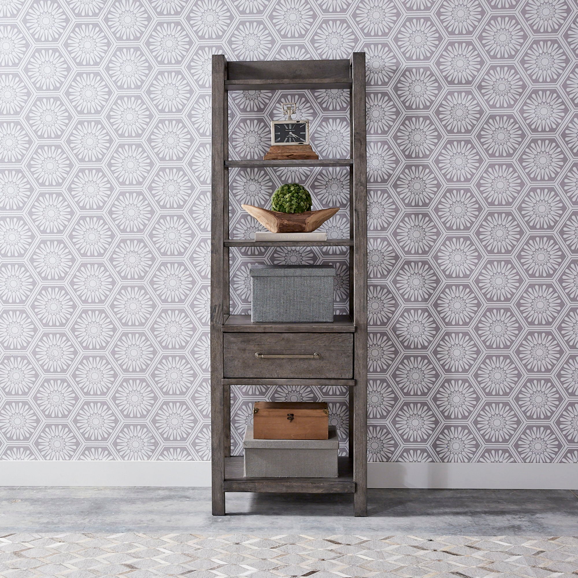 Modern Farmhouse Leaning Bookcase