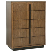 Terrace 5-Drawer Chest of Drawers in Ash Brown