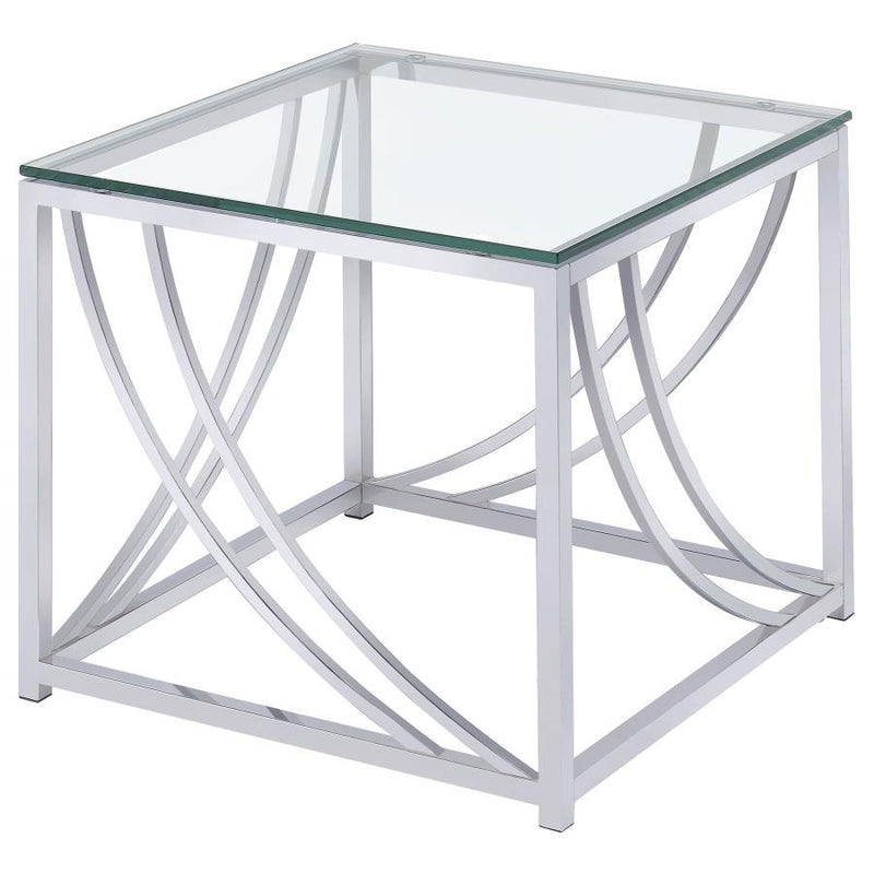 Lille - Glass Top Entryway Sofa Console Table Accents