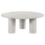 Astoria Round Genuine White Marble Coffee Table