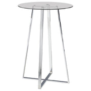 Zanella - Round Glass Top Bistro Bar Table