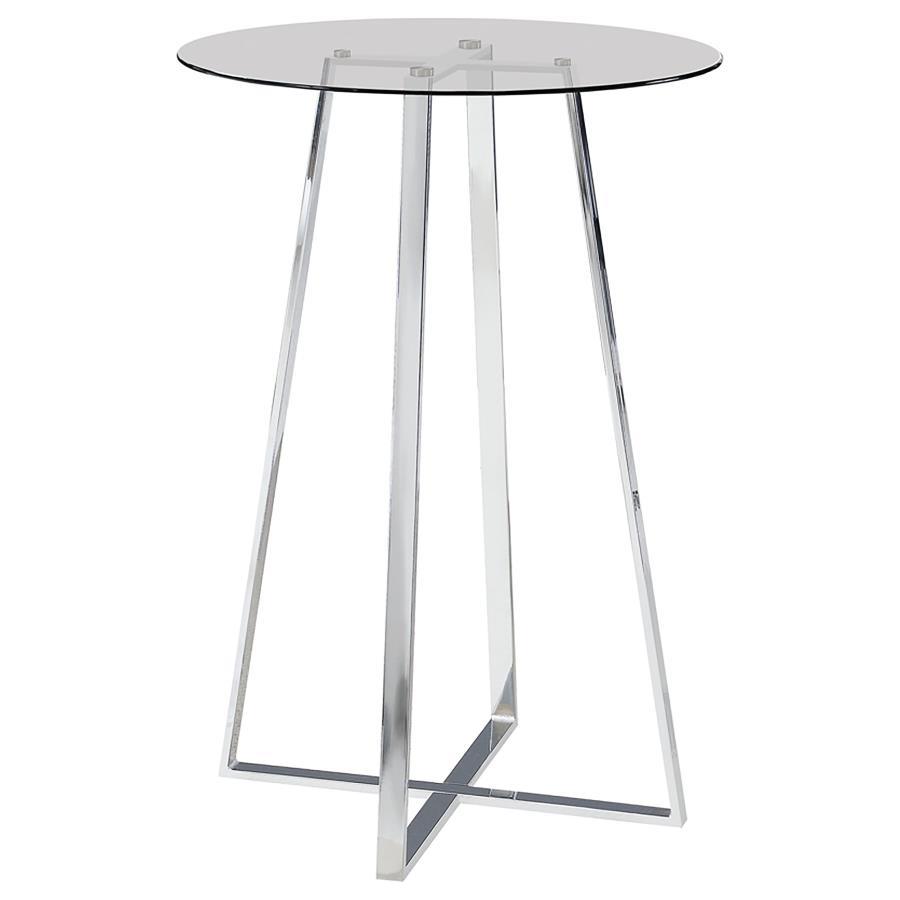 Zanella - Round Glass Top Bistro Bar Table