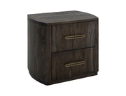 Balam - 2 Drawer Nightstand - Oil Black