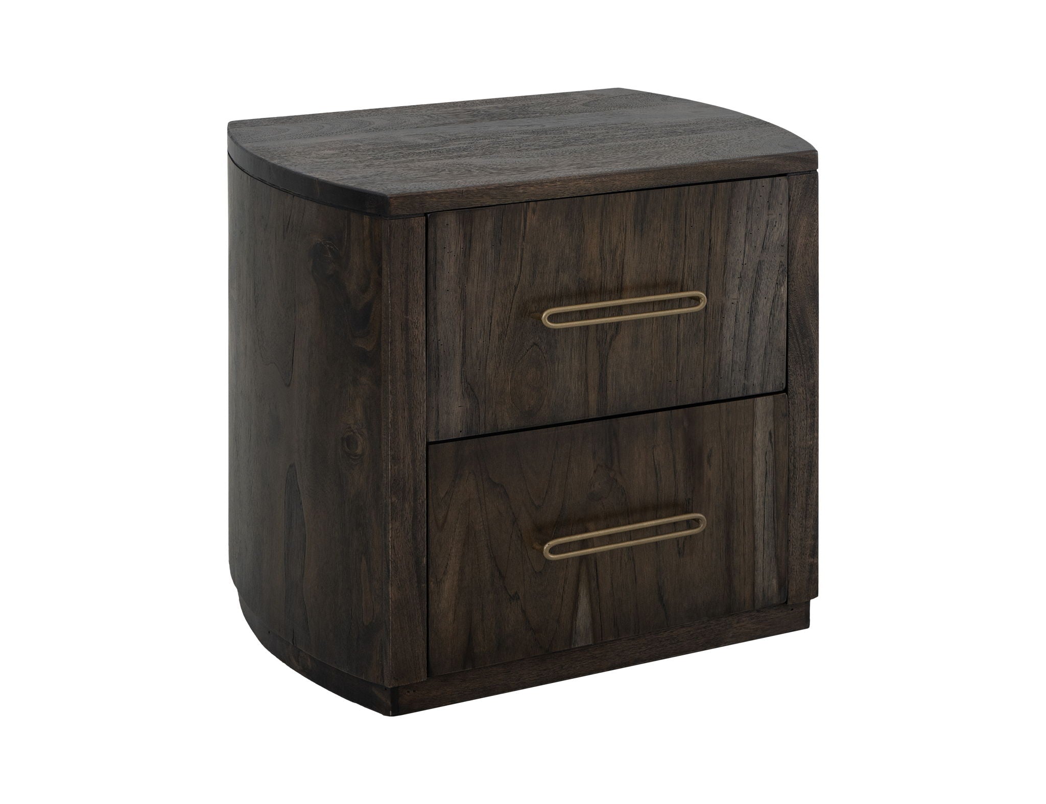 Balam - 2 Drawer Nightstand - Oil Black