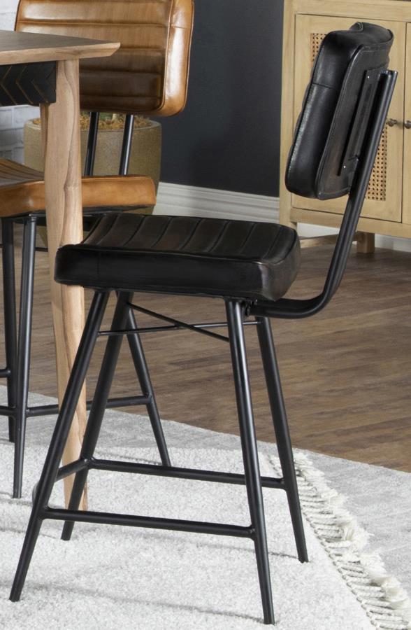 Partridge Leather Counter Chair Set of 2