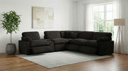 Collins Contemporary Chocolate Brown 6-Piece Modular Power Reclining Sectional Sofa Set