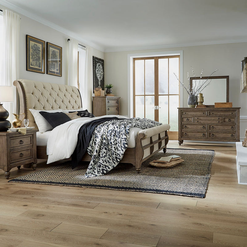 Americana Farmhouse Sleigh Bedroom Set