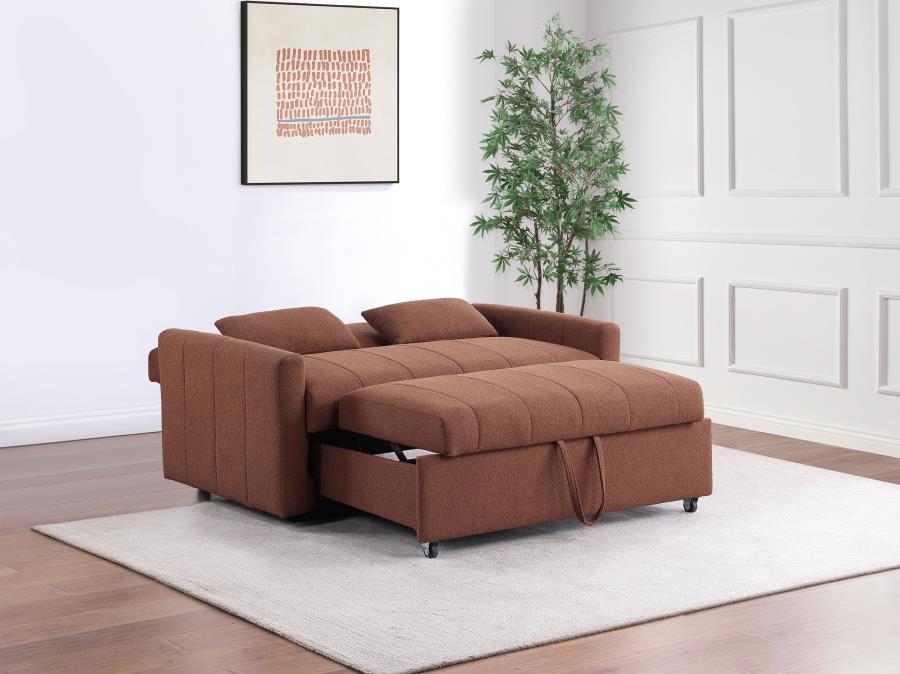 Portland Boucle Upholstered Sleeper Sofa Bed