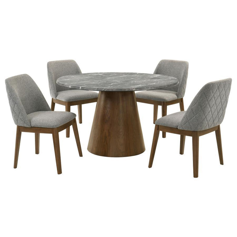 Franklin - 5 Piece Round Dining Table Set