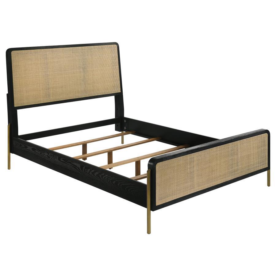 Arini Eastern King Rattan Panel Bed