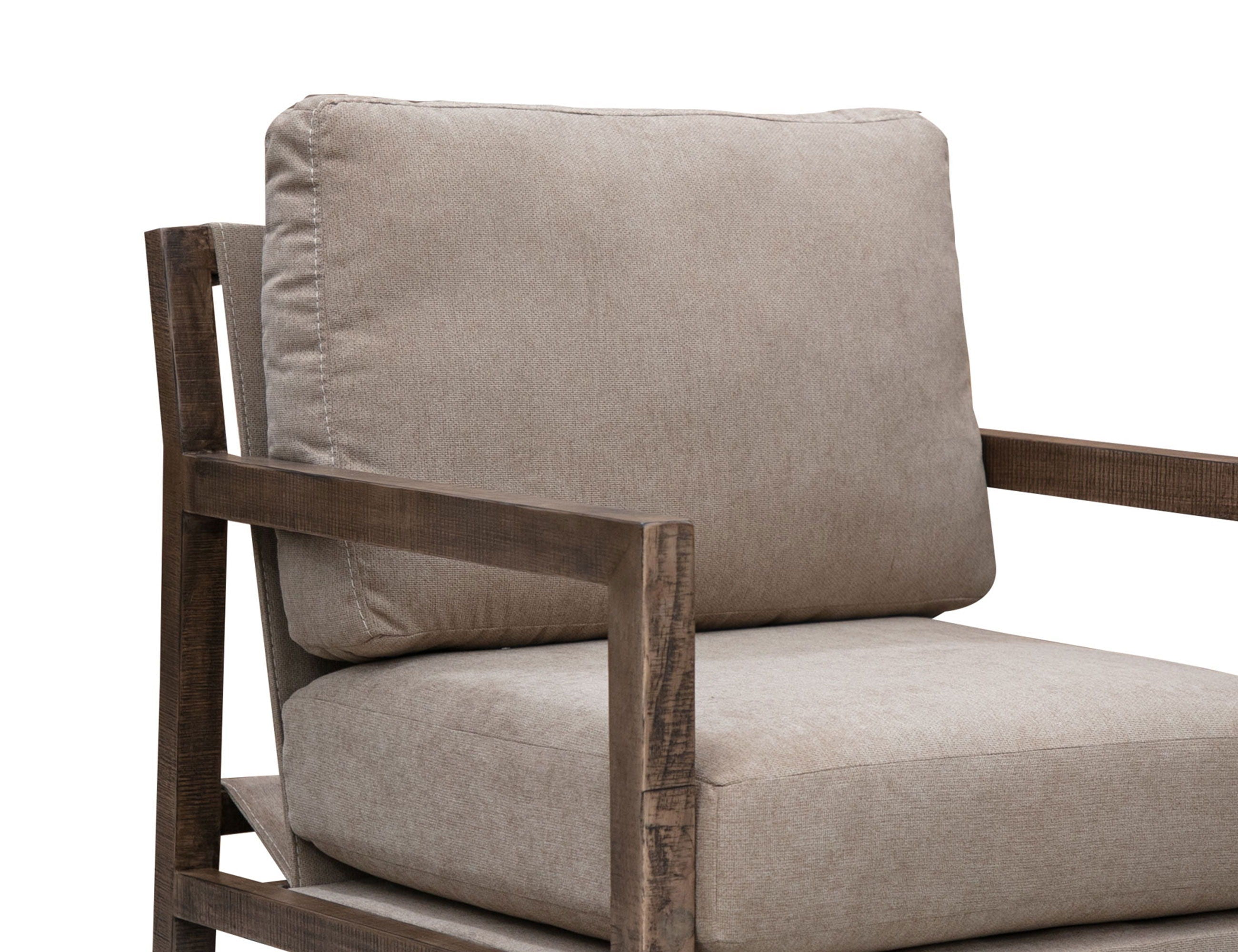 Milan Arm Chair with Solid Wood Frame