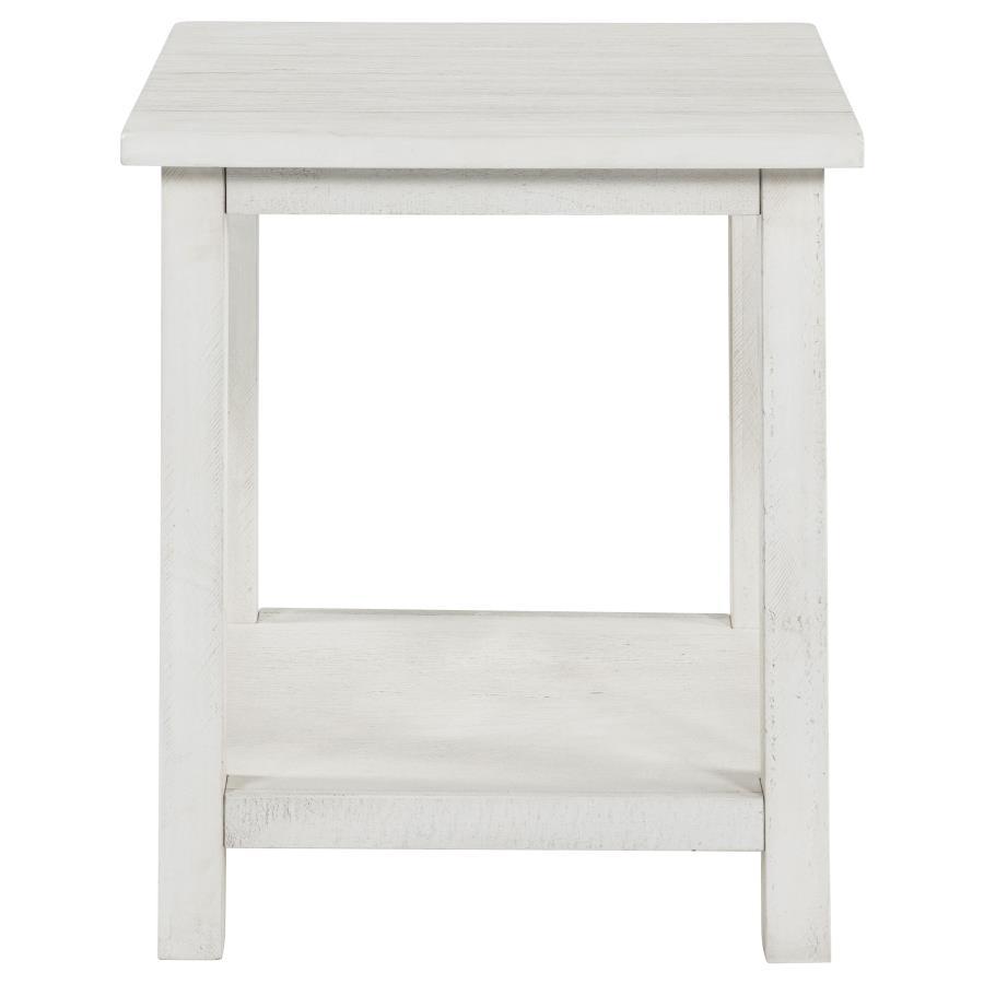 Payne Wood End Table With Shelf
