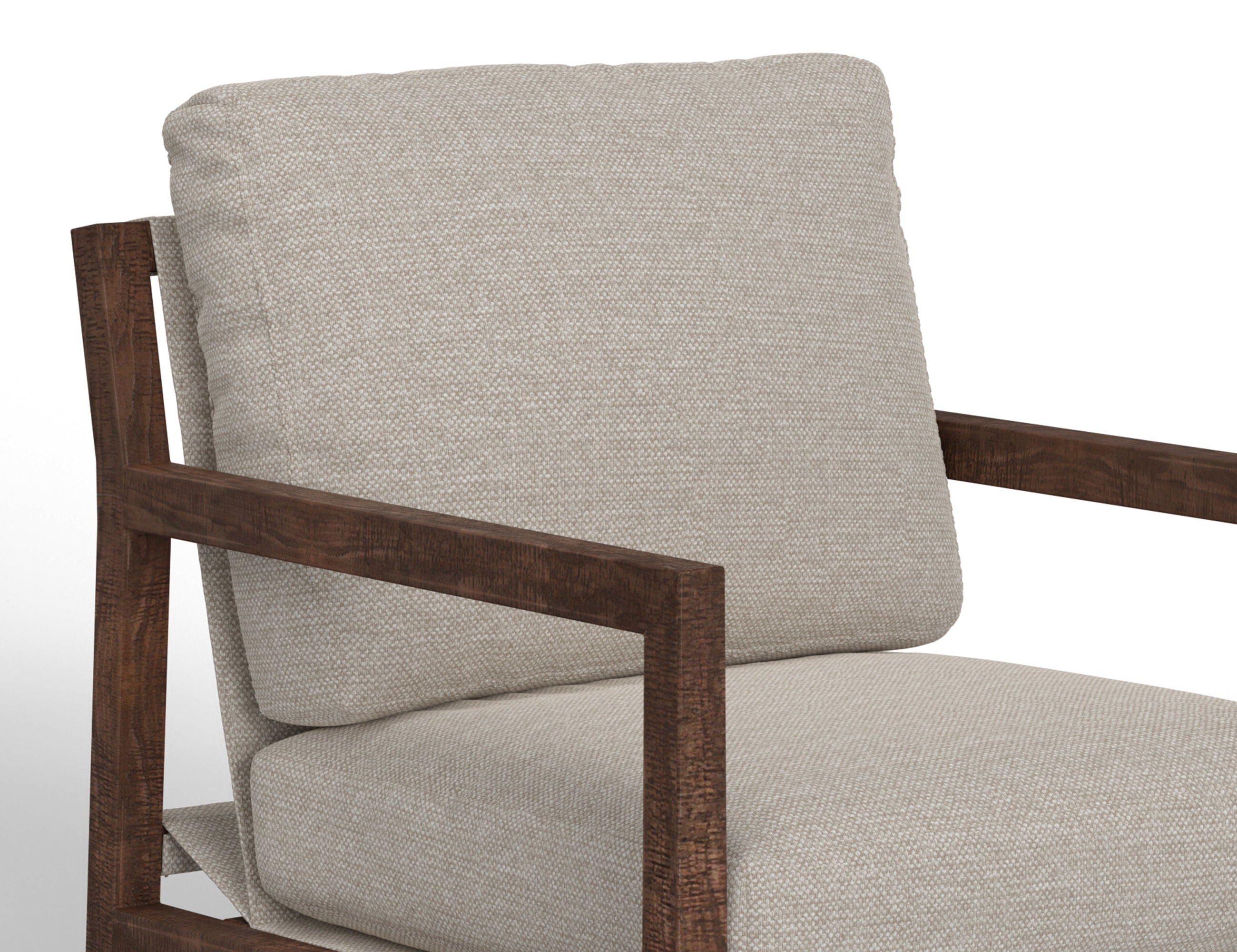 Milan Arm Chair with Solid Wood Frame