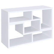 Modern White Multipurpose TV Stand and Bookshelf