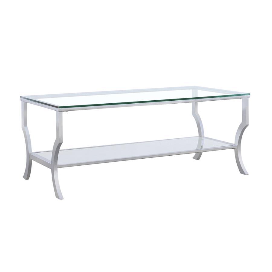 Square Glass Top Side End Table with Chrome Base