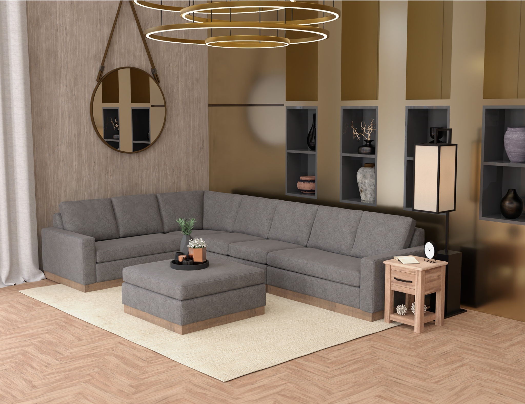 Georgia Wedge Corner Sectional in Multiple Colors