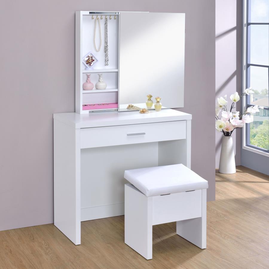 Harvey 2-Piece Vanity Set in White