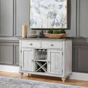 Ocean Isle Buffet with Two-Tone Finish, Felt-Lined Drawers