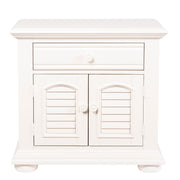 1 Drawer 2 Door - Summer House Nightstand White