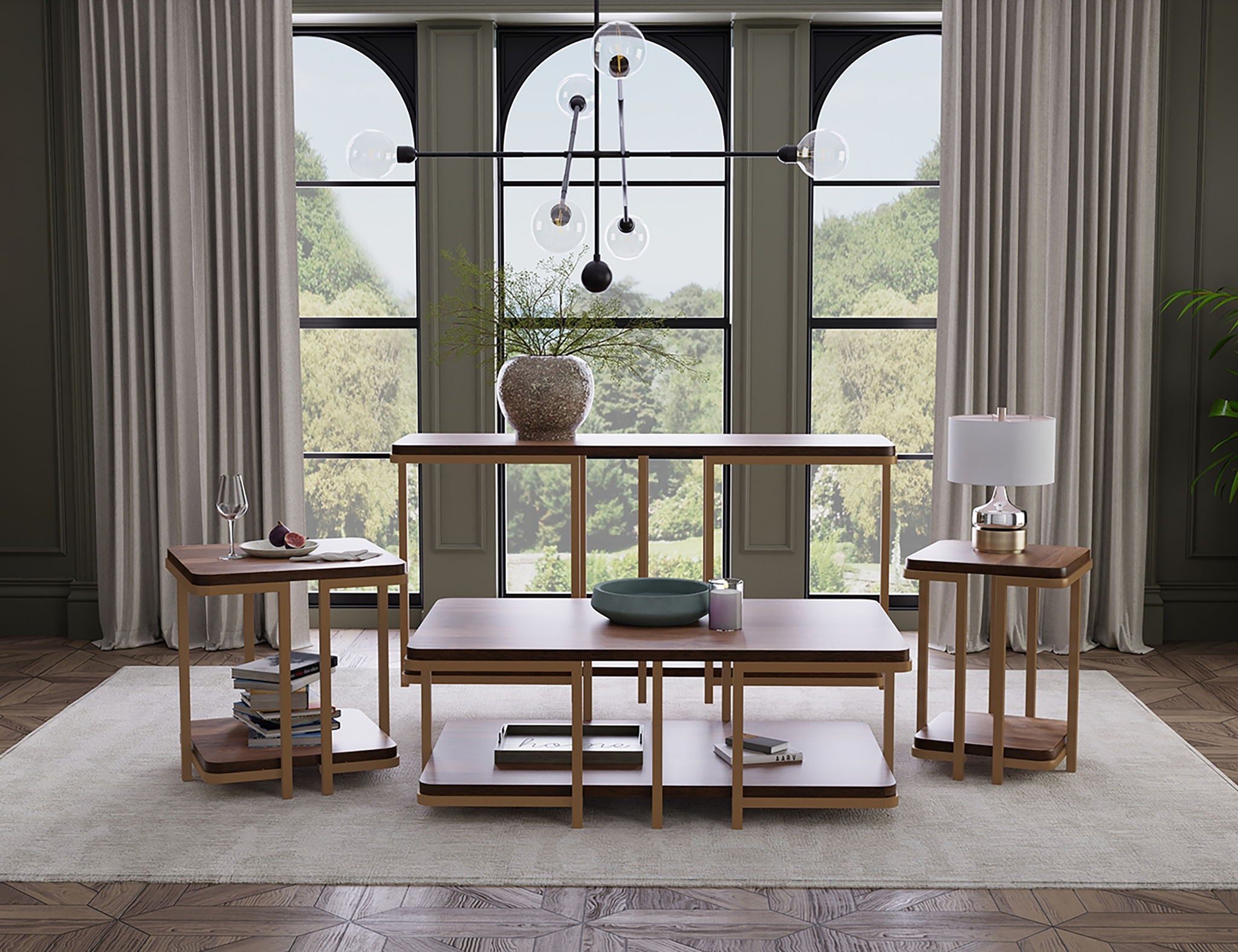 Onix Occasional Table Collection – Solid Mango Wood