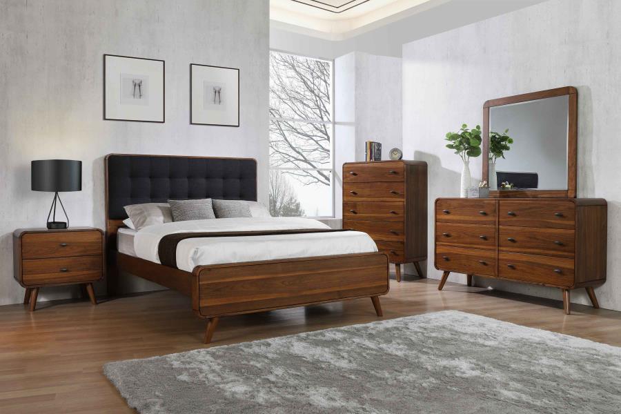 Robyn Mid-Century Wood Panel Bed