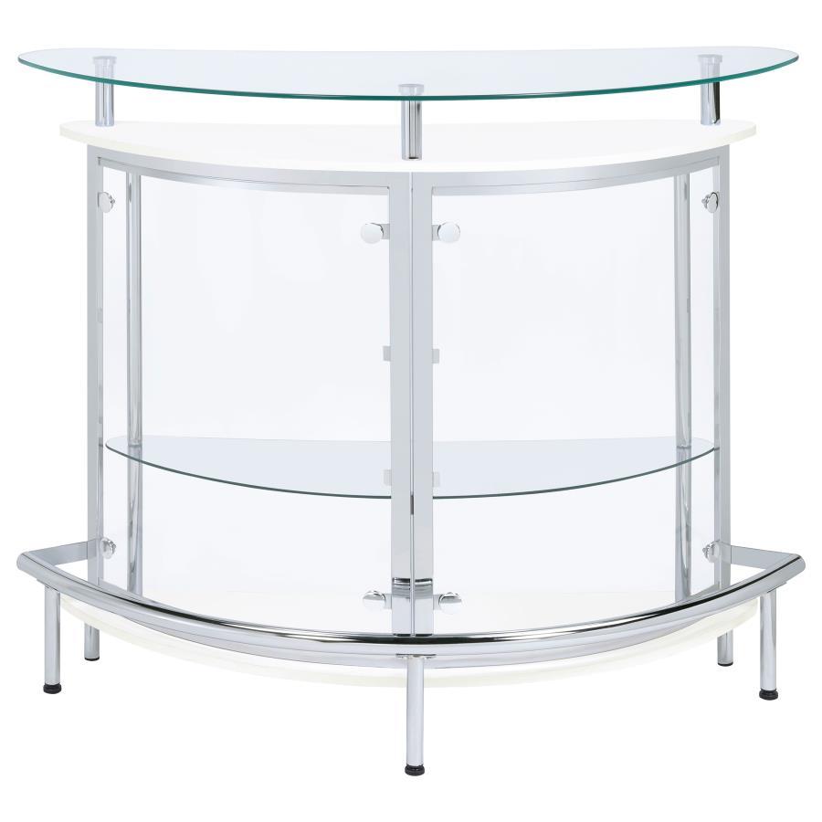 Freestanding Glass Top Home Bar Wine Cabinet