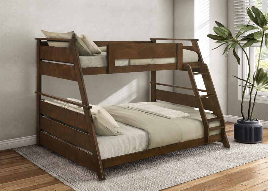 Holden Twin over Full Wood Veneer Bunk Bed